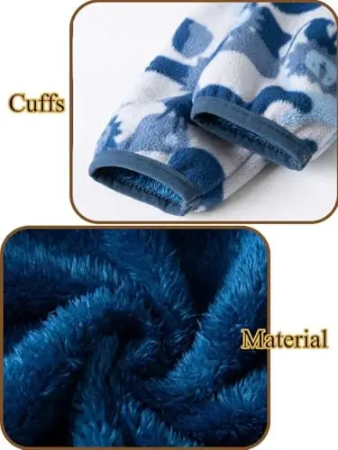 Baby Toddler Boys Girls Sherpa Fleece Lined Jacked Sweatshirt Fall Winter Autumn Warm Clothes with Hoodie - 4