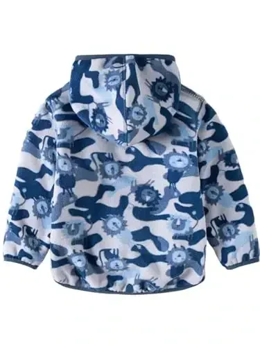 Baby Toddler Boys Girls Sherpa Fleece Lined Jacked Sweatshirt Fall Winter Autumn Warm Clothes with Hoodie - ACHIYI (1)