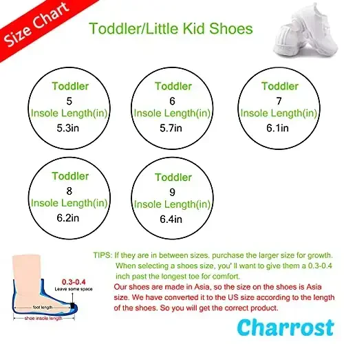 Toddler Baby Girls Boys Tennis White Walking Barefoot Slip on Shoes 18-24 Months Size 5 Wide Toe Box Summer Soft Sole Flexible Dinosaur Cheer Shoes Breathable Outdoor Soccer Rubber Sneakers - 6