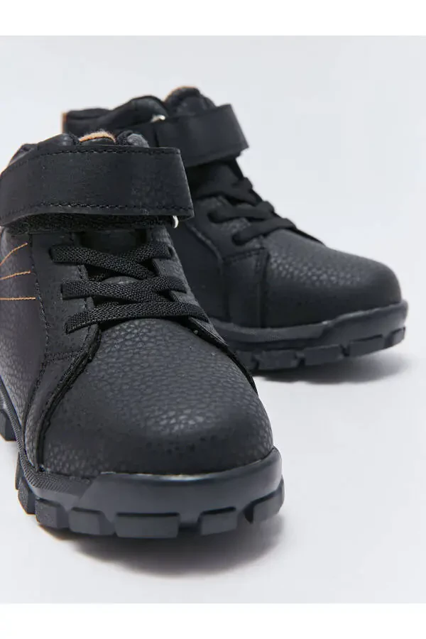 Lcwk Deri Görünümlü Cırt Cırtlı Erkek Bebek Bot - 3