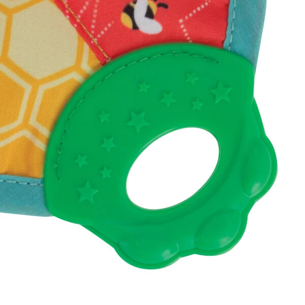 Nuby Teething Baby Blankie and Teether Toy, Unisex Baby Accessories, Frog Design - 4