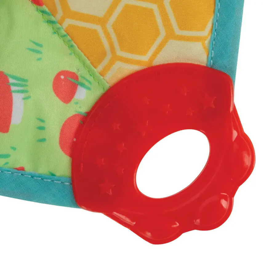 Nuby Teething Baby Blankie and Teether Toy, Unisex Baby Accessories, Frog Design - 5