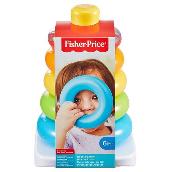 Bebekler için Yuvarlanan Tabanlı Fisher-Price Yüzük Istifleme Oyuncağı - 12