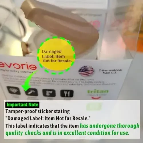 Evorie Tritan Weighted Straw Sippy Cup with Handles for Baby and Toddlers, Spill Proof Baby Water Bottle with Straw for 6 months and up, 7 Oz, Infant Training Water Bottle (Daydream) - 4