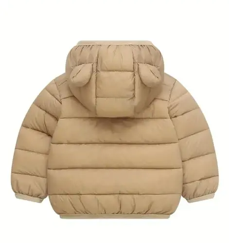 bebeone Toddler Winter Coats Puffer Padded Jacket Baby Boys Girls Bear Hoods Down Jacket Light Weight Infant Outerwear - 2