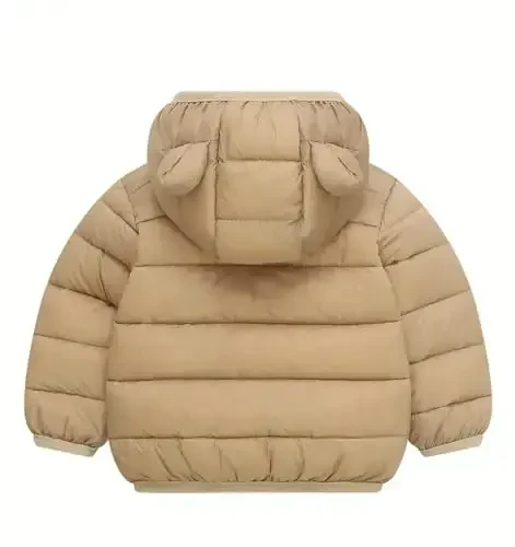 bebeone Toddler Winter Coats Puffer Padded Jacket Baby Boys Girls Bear Hoods Down Jacket Light Weight Infant Outerwear - 2
