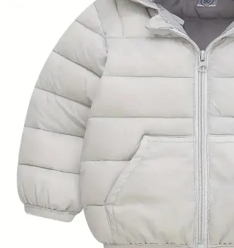 bebeone Toddler Winter Coats Puffer Padded Jacket Baby Boys Girls Bear Hoods Down Jacket Light Weight Infant Outerwear - 4