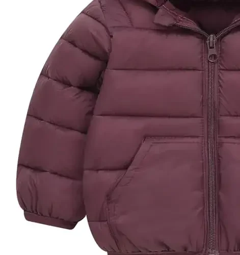 bebeone Toddler Winter Coats Puffer Padded Jacket Baby Boys Girls Bear Hoods Down Jacket Light Weight Infant Outerwear - 4