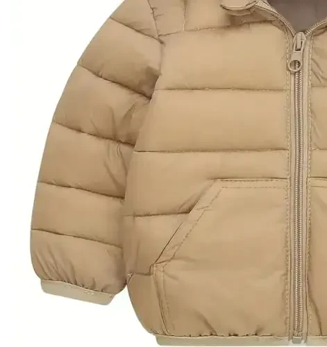 bebeone Toddler Winter Coats Puffer Padded Jacket Baby Boys Girls Bear Hoods Down Jacket Light Weight Infant Outerwear - 4