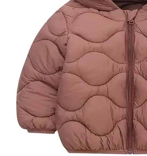 bebeone Toddler Winter Coats Puffer Padded Jacket Baby Boys Girls Bear Hoods Down Jacket Light Weight Infant Outerwear - 4