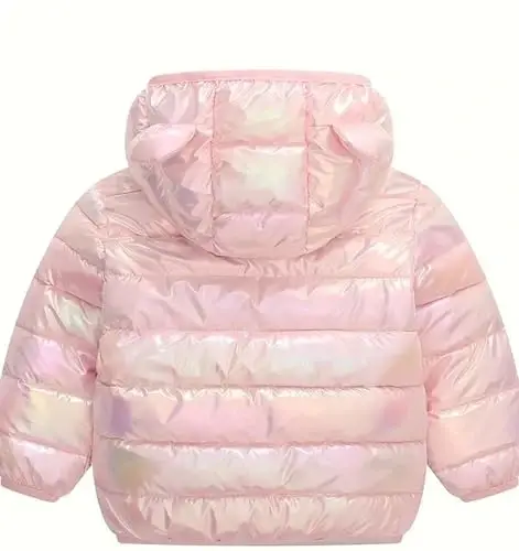 bebeone Toddler Winter Coats Puffer Padded Jacket Baby Boys Girls Bear Hoods Down Jacket Light Weight Infant Outerwear - 2