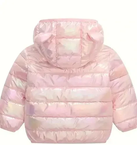 bebeone Toddler Winter Coats Puffer Padded Jacket Baby Boys Girls Bear Hoods Down Jacket Light Weight Infant Outerwear - 2