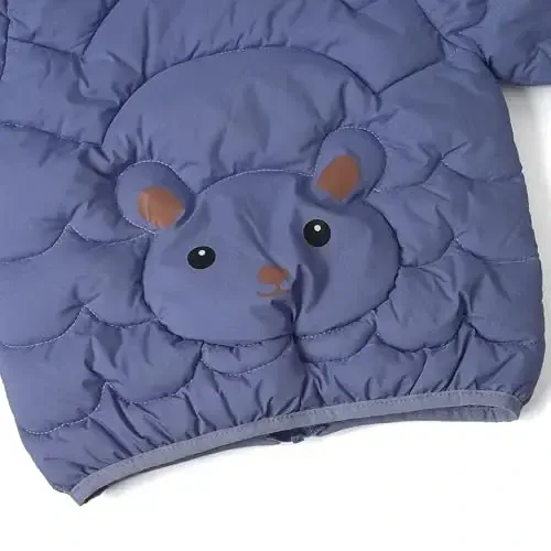 bebeone Toddler Winter Coats Puffer Padded Jacket Baby Boys Girls Bear Hoods Down Jacket Light Weight Infant Outerwear - 7