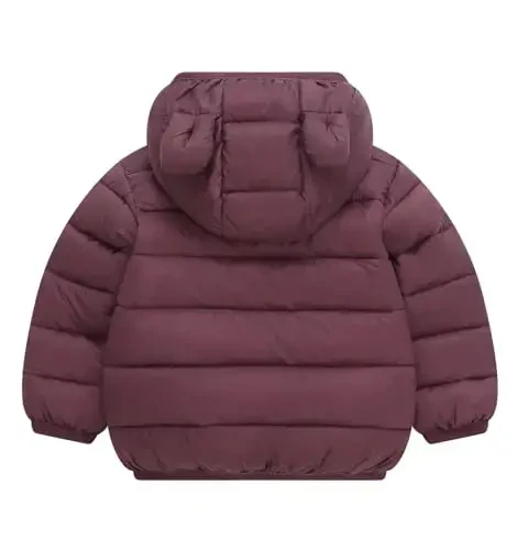 bebeone Toddler Winter Coats Puffer Padded Jacket Baby Boys Girls Bear Hoods Down Jacket Light Weight Infant Outerwear - 2