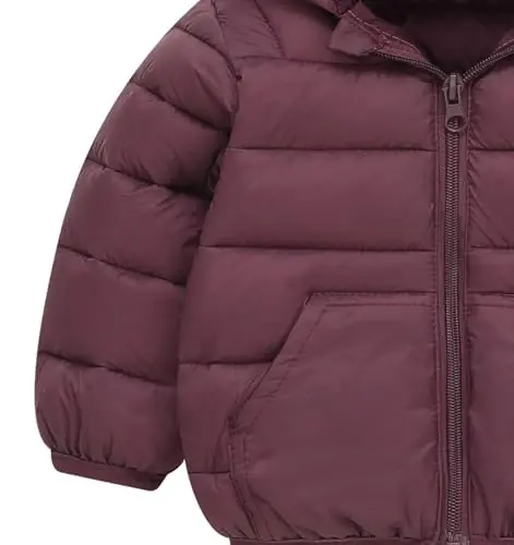 bebeone Toddler Winter Coats Puffer Padded Jacket Baby Boys Girls Bear Hoods Down Jacket Light Weight Infant Outerwear - 4