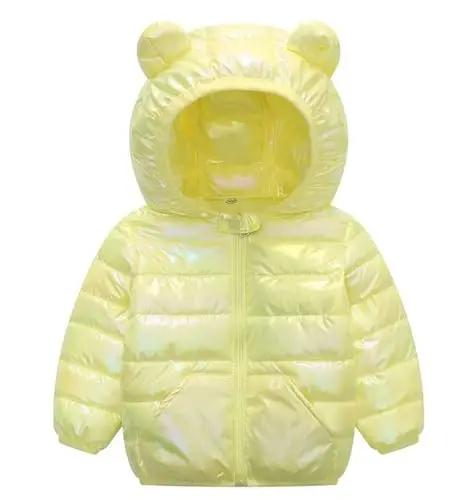 bebeone Toddler Winter Coats Puffer Padded Jacket Baby Boys Girls Bear Hoods Down Jacket Light Weight Infant Outerwear - BEBEONE