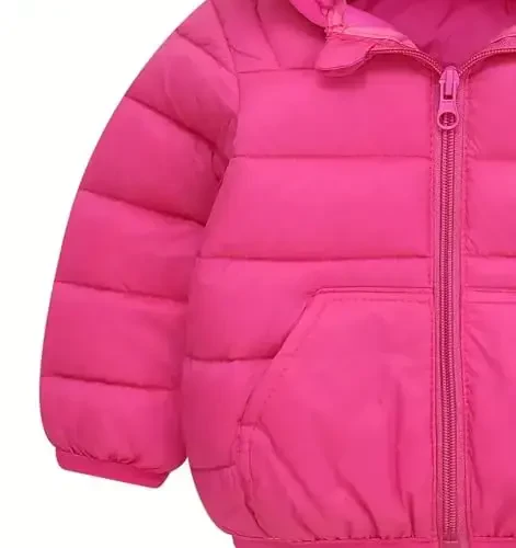bebeone Toddler Winter Coats Puffer Padded Jacket Baby Boys Girls Bear Hoods Down Jacket Light Weight Infant Outerwear - 4