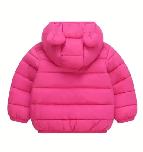 bebeone Toddler Winter Coats Puffer Padded Jacket Baby Boys Girls Bear Hoods Down Jacket Light Weight Infant Outerwear - BEBEONE (1)