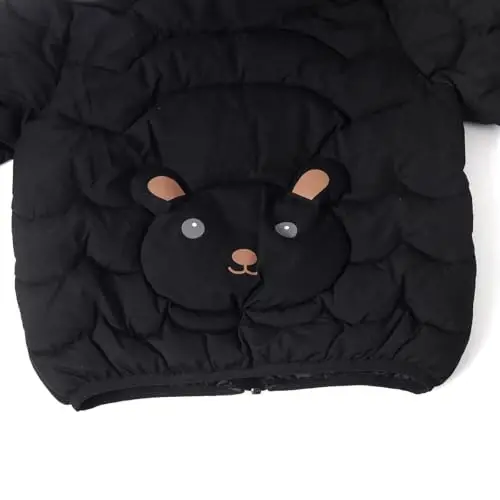 bebeone Toddler Winter Coats Puffer Padded Jacket Baby Boys Girls Bear Hoods Down Jacket Light Weight Infant Outerwear - 7