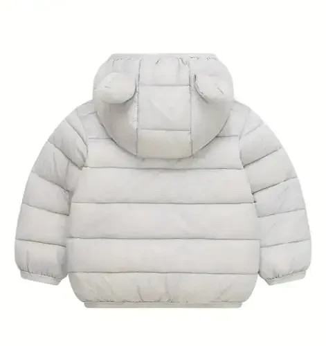 bebeone Toddler Winter Coats Puffer Padded Jacket Baby Boys Girls Bear Hoods Down Jacket Light Weight Infant Outerwear - 2