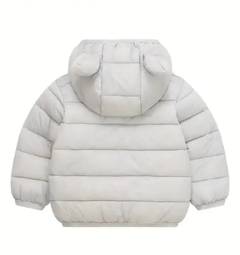 bebeone Toddler Winter Coats Puffer Padded Jacket Baby Boys Girls Bear Hoods Down Jacket Light Weight Infant Outerwear - BEBEONE (1)