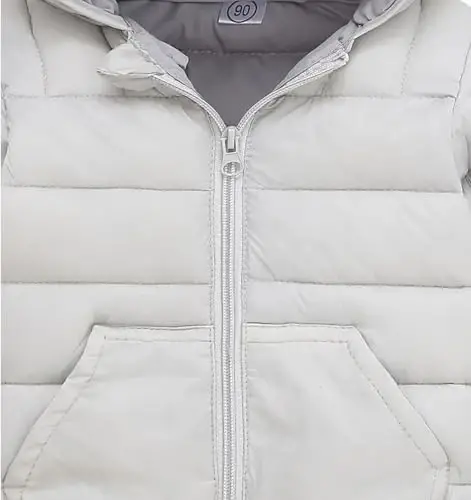 bebeone Toddler Winter Coats Puffer Padded Jacket Baby Boys Girls Bear Hoods Down Jacket Light Weight Infant Outerwear - 5