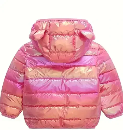 bebeone Toddler Winter Coats Puffer Padded Jacket Baby Boys Girls Bear Hoods Down Jacket Light Weight Infant Outerwear - BEBEONE (1)