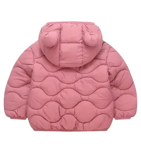 bebeone Toddler Winter Coats Puffer Padded Jacket Baby Boys Girls Bear Hoods Down Jacket Light Weight Infant Outerwear - BEBEONE (1)
