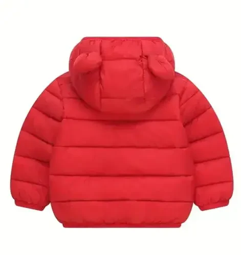 bebeone Toddler Winter Coats Puffer Padded Jacket Baby Boys Girls Bear Hoods Down Jacket Light Weight Infant Outerwear - 2