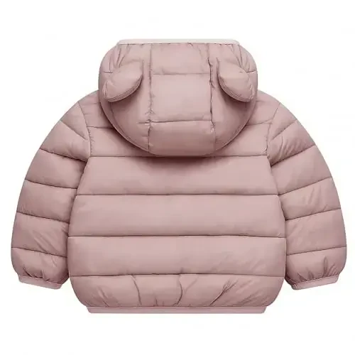 bebeone Toddler Winter Coats Puffer Padded Jacket Baby Boys Girls Bear Hoods Down Jacket Light Weight Infant Outerwear - 2