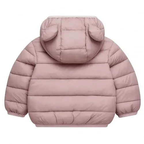 bebeone Toddler Winter Coats Puffer Padded Jacket Baby Boys Girls Bear Hoods Down Jacket Light Weight Infant Outerwear - BEBEONE (1)