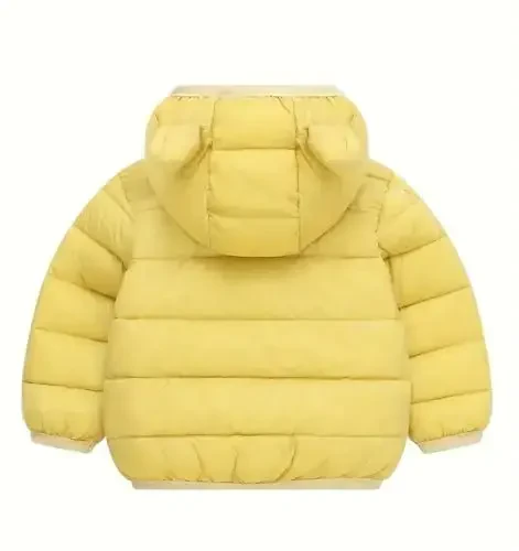 bebeone Toddler Winter Coats Puffer Padded Jacket Baby Boys Girls Bear Hoods Down Jacket Light Weight Infant Outerwear - 2