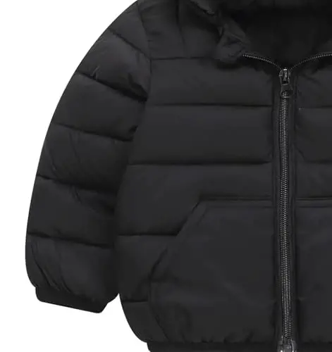 bebeone Toddler Winter Coats Puffer Padded Jacket Baby Boys Girls Bear Hoods Down Jacket Light Weight Infant Outerwear - 4