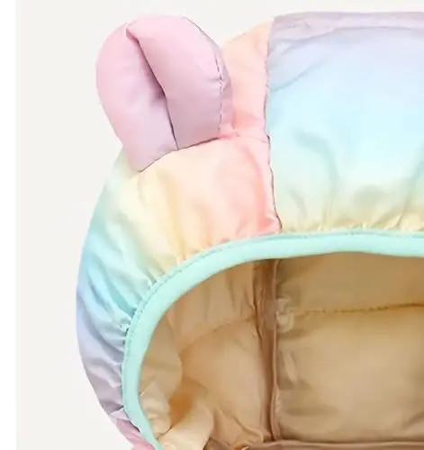 bebeone Toddler Winter Coats Puffer Padded Jacket Baby Boys Girls Bear Hoods Down Jacket Light Weight Infant Outerwear - 4