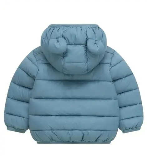 bebeone Toddler Winter Coats Puffer Padded Jacket Baby Boys Girls Bear Hoods Down Jacket Light Weight Infant Outerwear - bebeone (1)