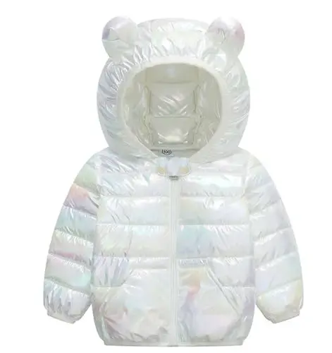 bebeone Toddler Winter Coats Puffer Padded Jacket Baby Boys Girls Bear Hoods Down Jacket Light Weight Infant Outerwear - 1