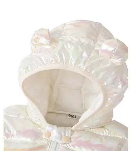bebeone Toddler Winter Coats Puffer Padded Jacket Baby Boys Girls Bear Hoods Down Jacket Light Weight Infant Outerwear - 2