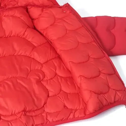 bebeone Toddler Winter Coats Puffer Padded Jacket Baby Boys Girls Bear Hoods Down Jacket Light Weight Infant Outerwear - 4