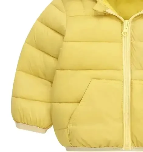 bebeone Toddler Winter Coats Puffer Padded Jacket Baby Boys Girls Bear Hoods Down Jacket Light Weight Infant Outerwear - 4