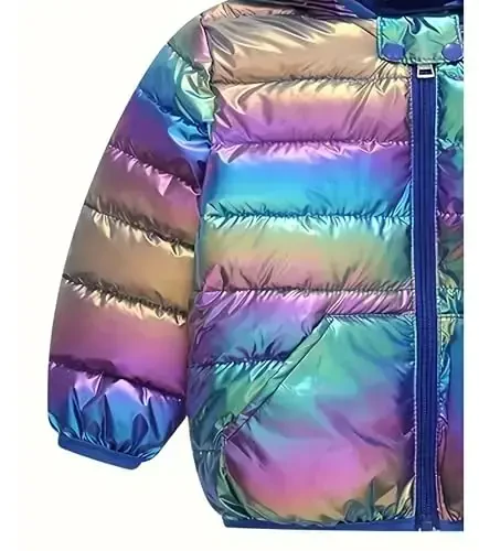 bebeone Toddler Winter Coats Puffer Padded Jacket Baby Boys Girls Bear Hoods Down Jacket Light Weight Infant Outerwear - 5