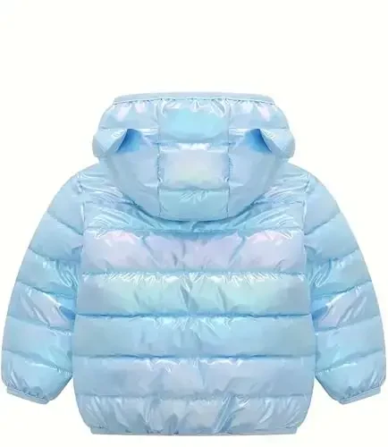 bebeone Toddler Winter Coats Puffer Padded Jacket Baby Boys Girls Bear Hoods Down Jacket Light Weight Infant Outerwear - BEBEONE (1)