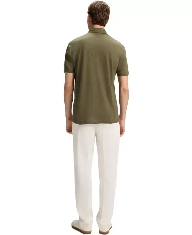 BECKHAM x BOSS Erkaklar uchun zig'ir Regular-Fit polo ko'ylagi - 3