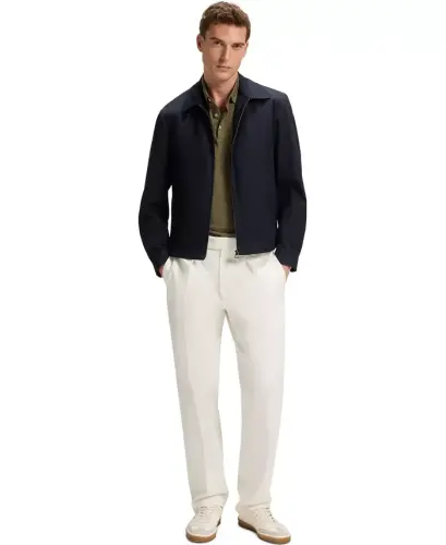 BECKHAM x BOSS Erkaklar uchun zig'ir Regular-Fit polo ko'ylagi - 4