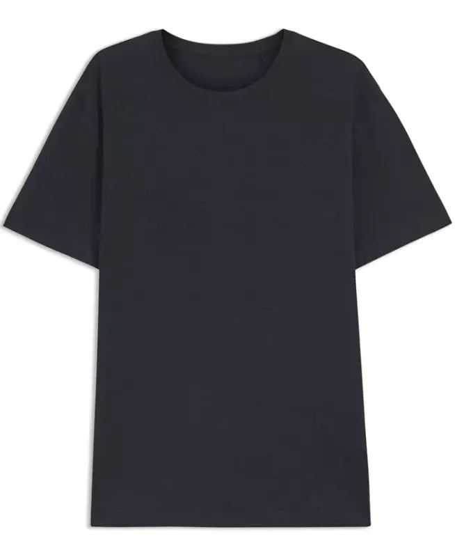 BECKHAM x BOSS Men's Soft Linen Regular-Fit T-Shirt - Dark Blue - 2