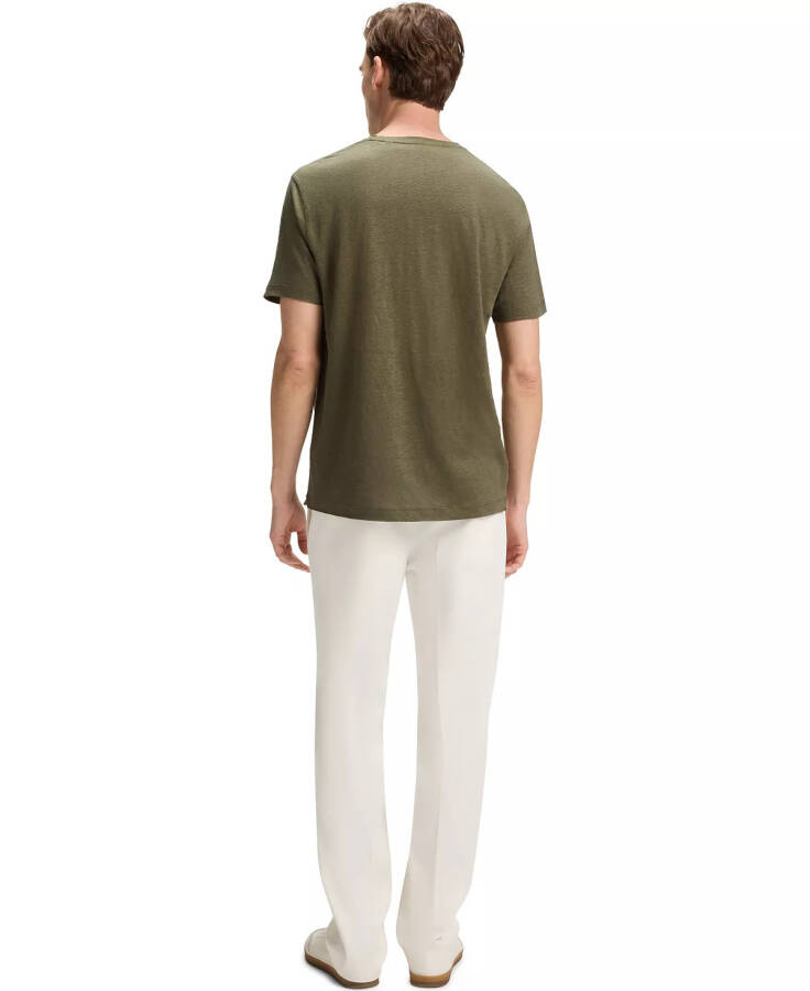 Hugo Boss BECKHAM x BOSS Men's Soft Linen Regular-Fit T-Shirt-Open Green - 3