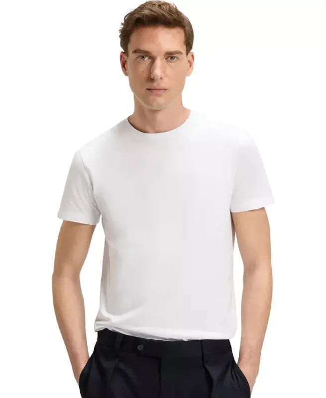 BECKHAM x BOSS Men's Mercerized Cotton Regular-Fit T-Shirt - HUGO BOSS