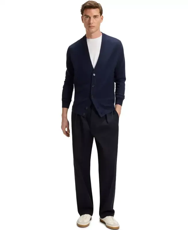 BECKHAM x BOSS Men's Mercerized Cotton Regular-Fit T-Shirt - 4