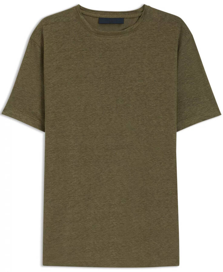 BECKHAM x BOSS Men's Soft Linen Regular-Fit T-Shirt - 2