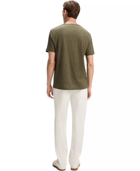 BECKHAM x BOSS Men's Soft Linen Regular-Fit T-Shirt - 3