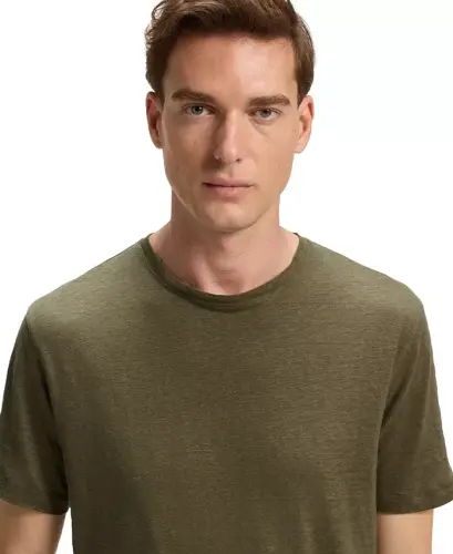 BECKHAM x BOSS Men's Soft Linen Regular-Fit T-Shirt - 5